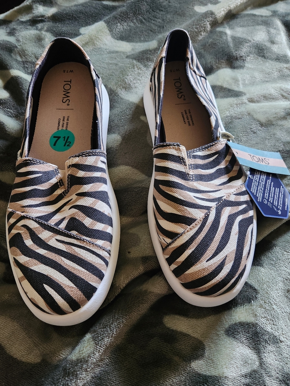 TOMS Tiger-Print Alpargata Mallow Slip-On Shoes